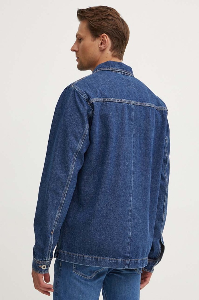 Odzież Pepe Jeans kurtka jeansowa WORKER PM403003HW5 granatowy