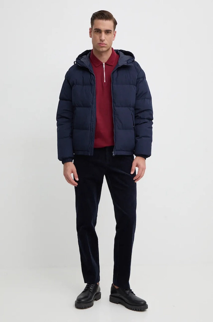 Péřová bunda United Colors of Benetton 2JF8UN05E námořnická modř AW25
