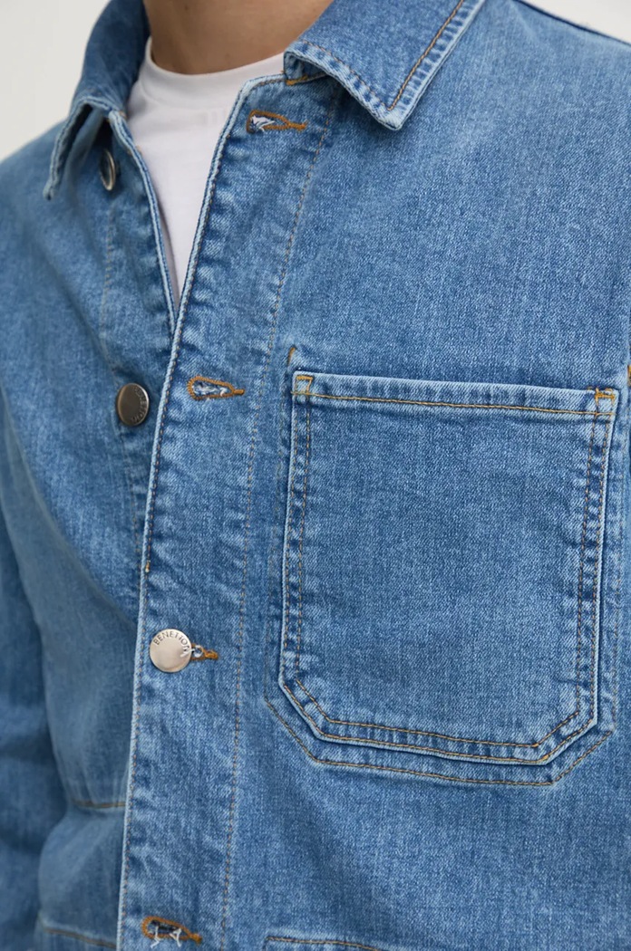 United Colors of Benetton Kurtka jeansowa 2KD6UN05G