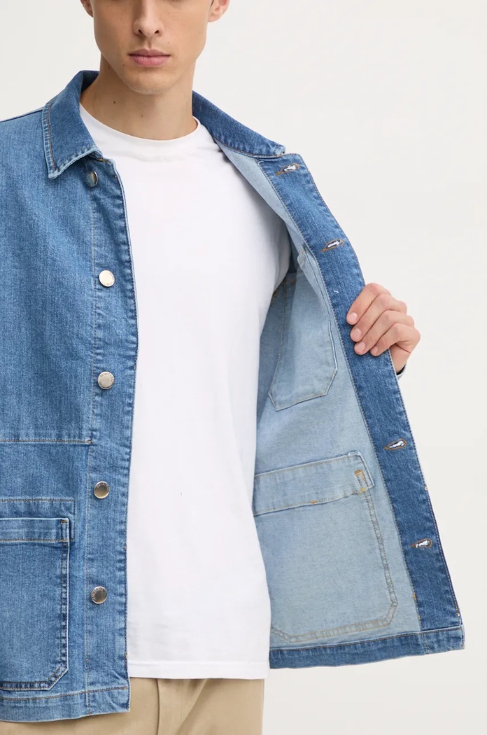 United Colors of Benetton Kurtka jeansowa 2KD6UN05G