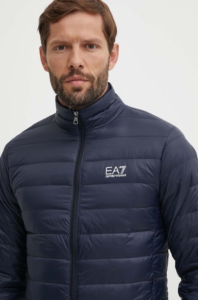 Péřová bunda EA7 Emporio Armani námořnická modř PNGPZ.8NPB23.1562