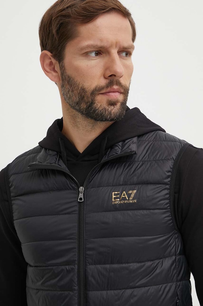 EA7 Emporio Armani vesta de puf negru PNGPZ.8NPQ06.0208