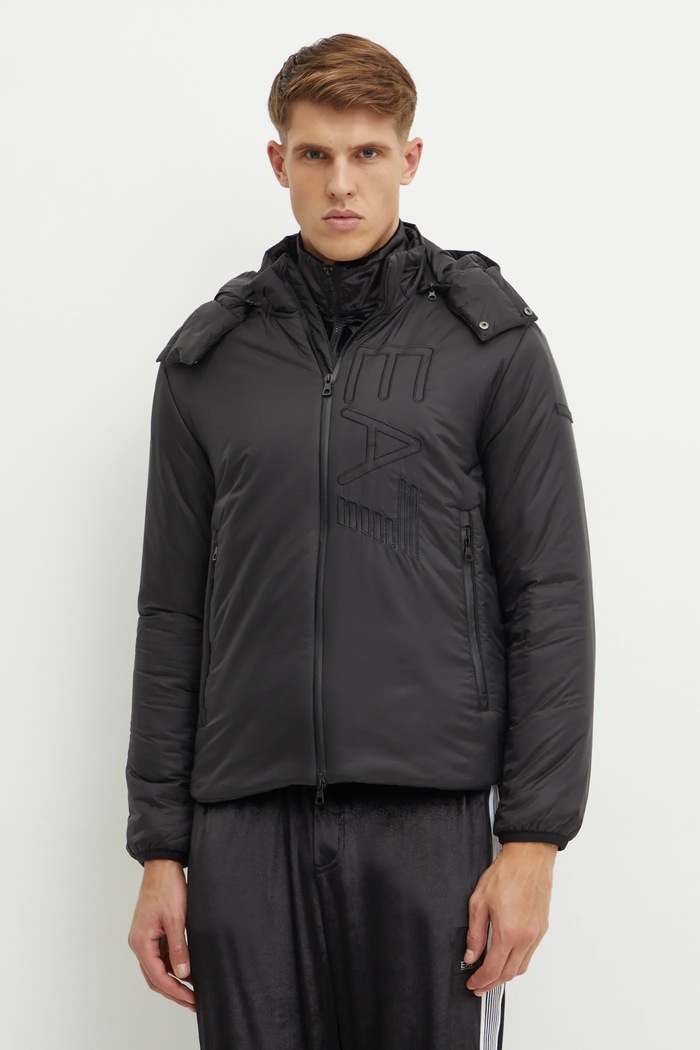 Bunda EA7 Emporio Armani s podšívkou černá PNGAZ.6DPB22.1200