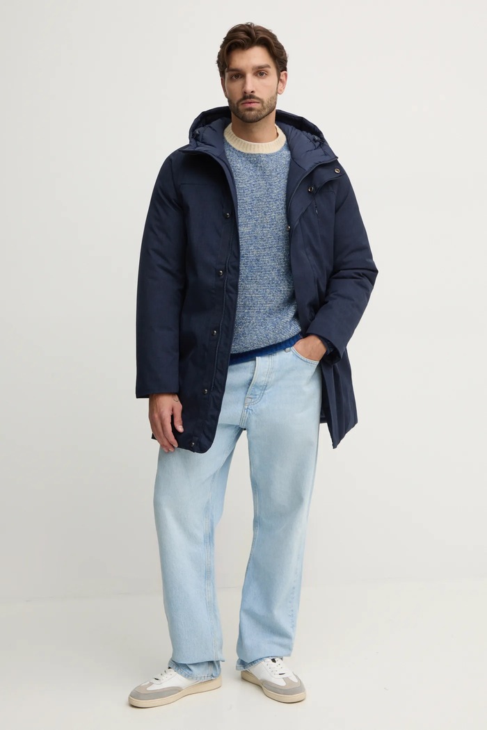 United Colors of Benetton giacca foderato blu navy 28YSUN05Q