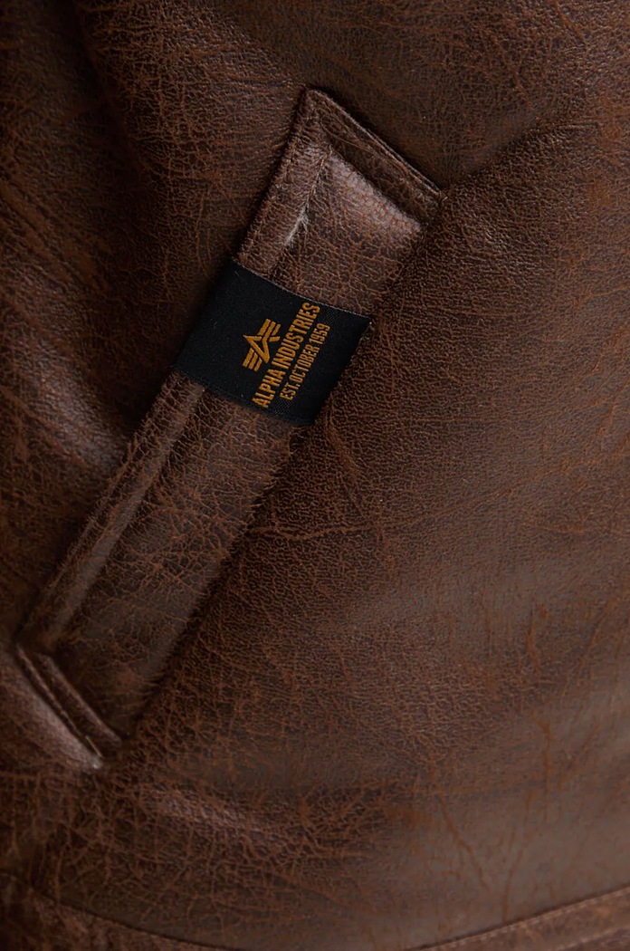 Μπουφάν Alpha Industries B3 FL 143106 καφέ