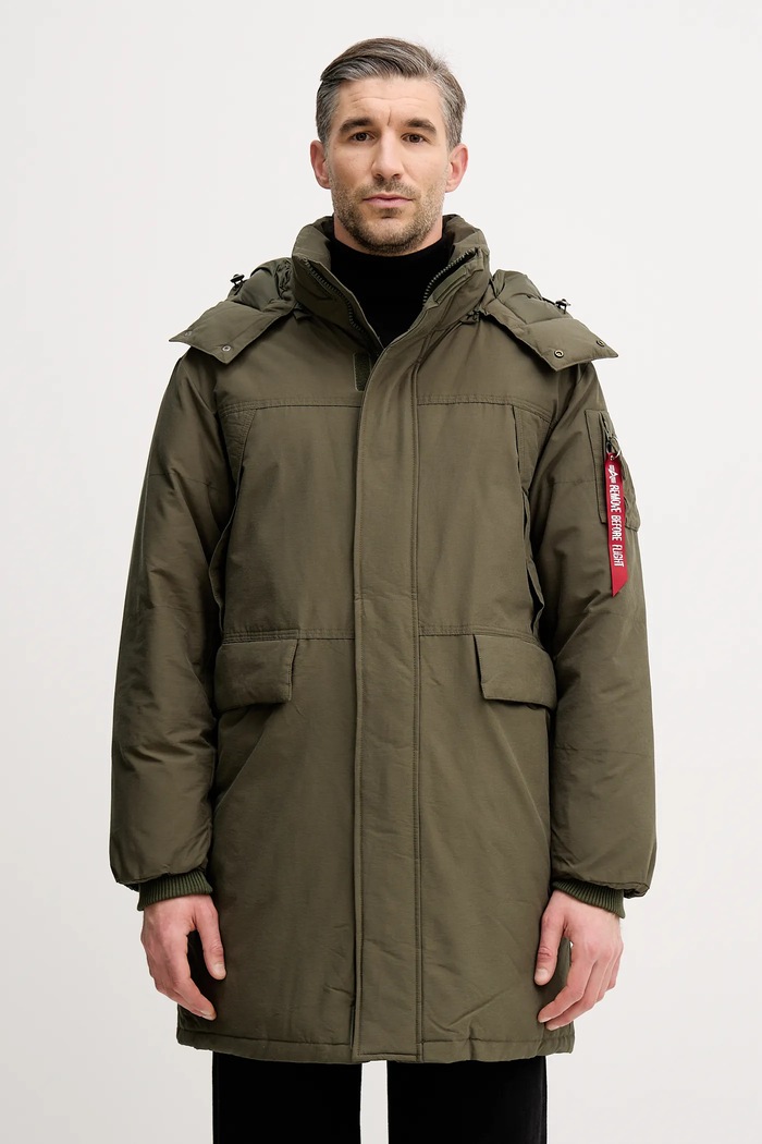 Alpha Industries geacă cu captuseala verde 148124