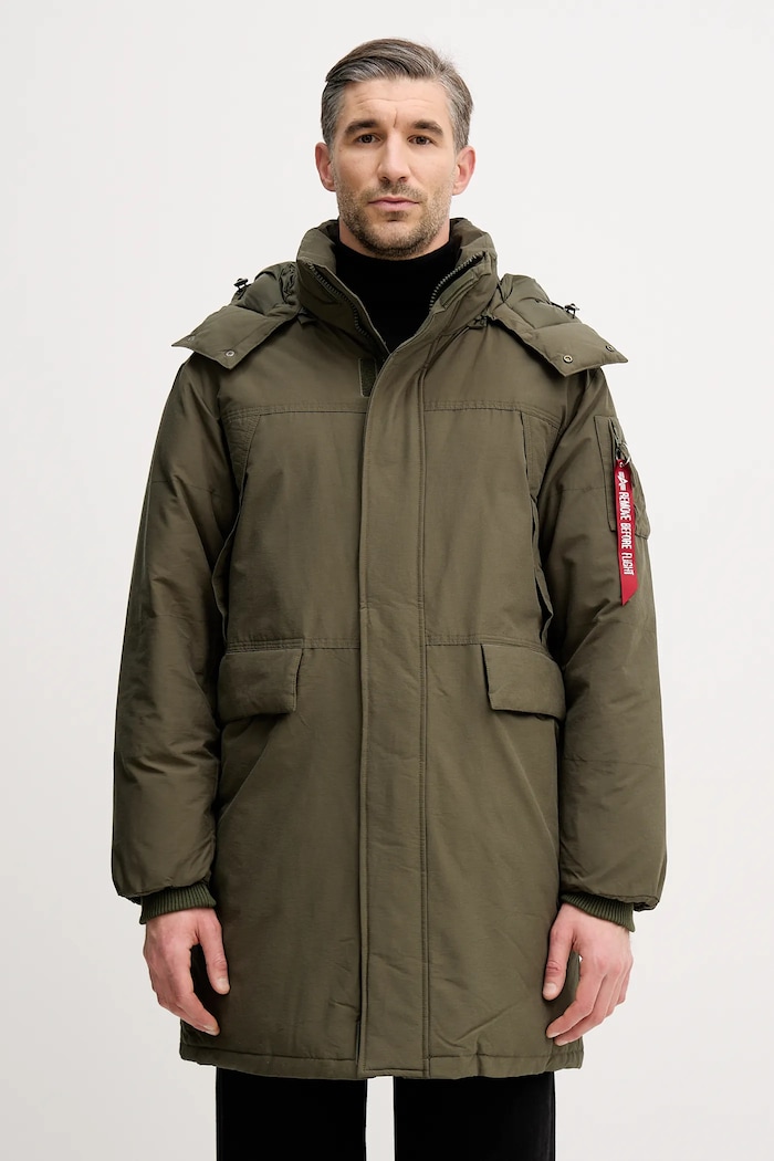 Alpha Industries geacă cu captuseala verde 148124