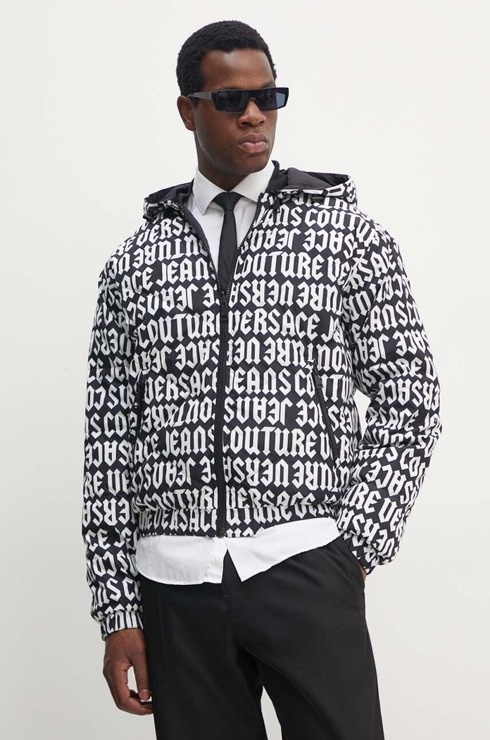 Versace Jeans Couture geaca cu doua fete cu captuseala negru 77GAUD16.CQD53