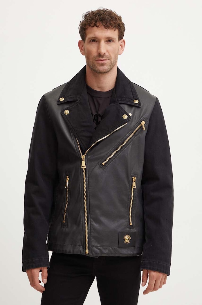 Biker jakna Versace Jeans Couture Drugo črna 77GAS4M4.DW012SW0
