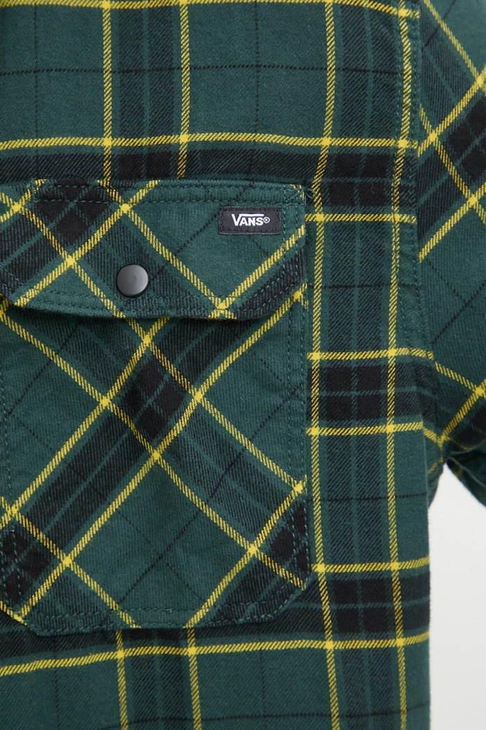 Vans koszula bawełniana VN0A4RZB1MC1 zielony