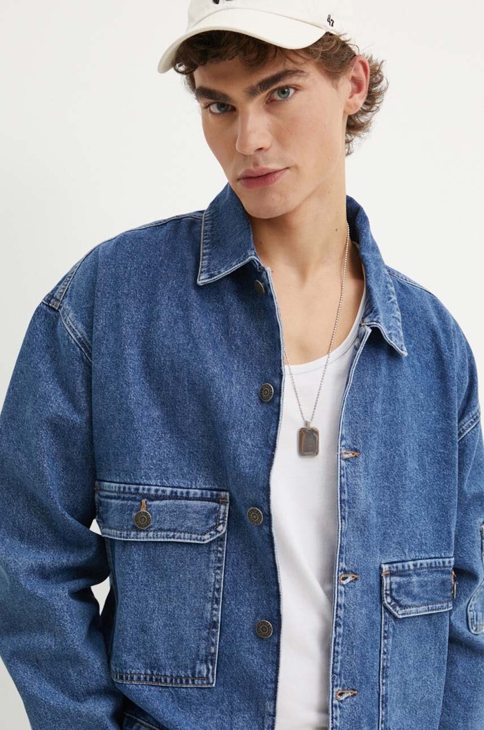Desigual kurtka jeansowa INDIANA 24WMED04 niebieski AW24