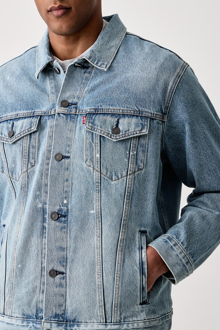 Kurtka jeansowa męska bawełniana RELAXED FIT Levi's A5782 niebieski
