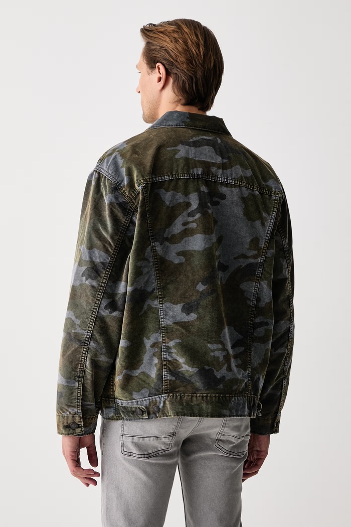 Levi's Kurtka jeansowa męska bawełniana RELAXED FIT A5782 zielony SS25