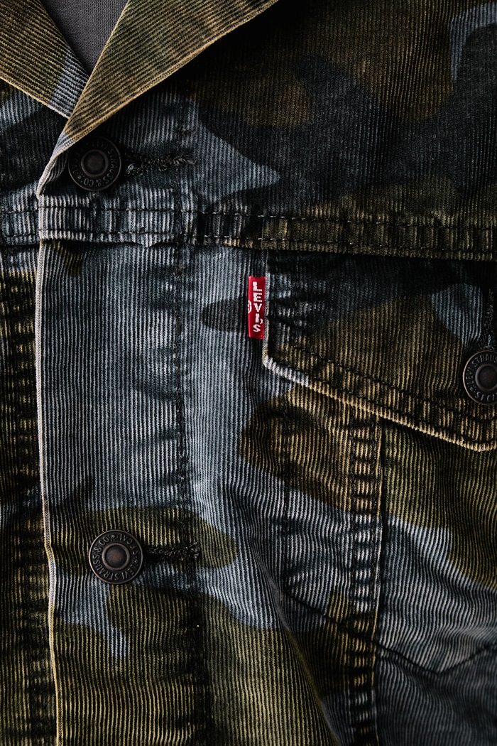 Τζιν μπουφάν ανδρικό βαμβακερό RELAXED FIT Levi's πράσινο A5782