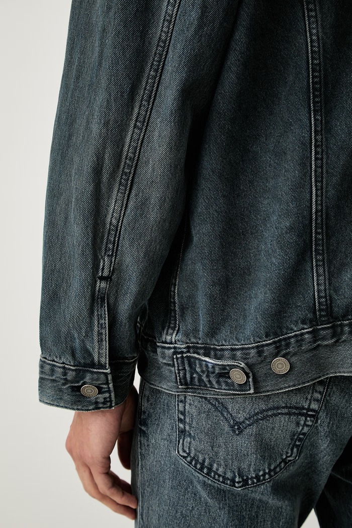 Levi's jeans jakna moška bombažna RELAXED FIT A5782 modra