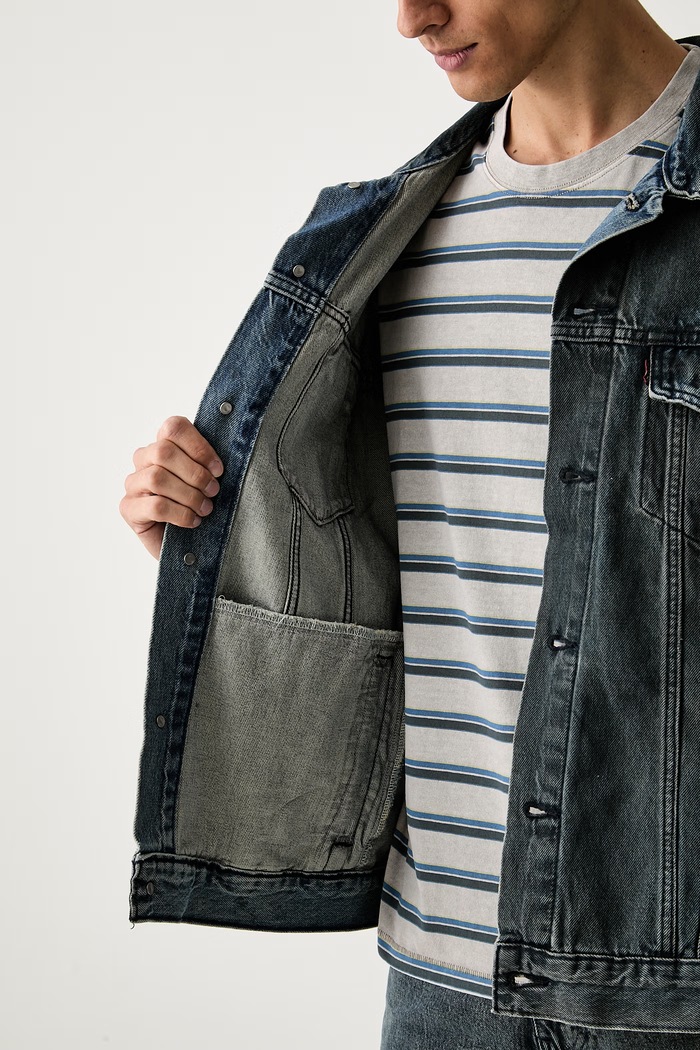 Levi's jeans jakna moška bombažna RELAXED FIT A5782