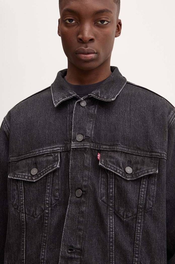 Džínová bunda Levi's A5782 černá