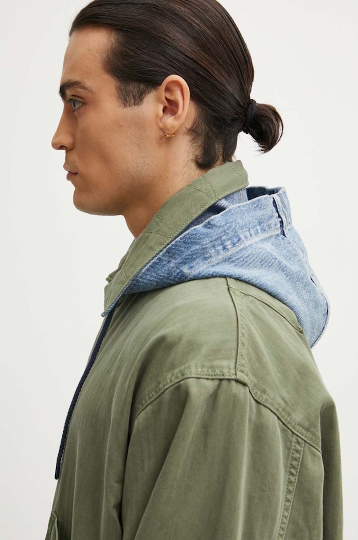 Bavlněná bunda Levi's A8614 zelená