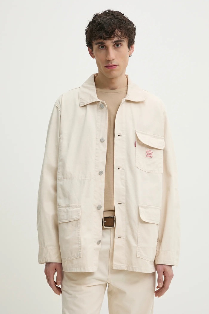 Дънково яке Levi's без качулка бежов A0744