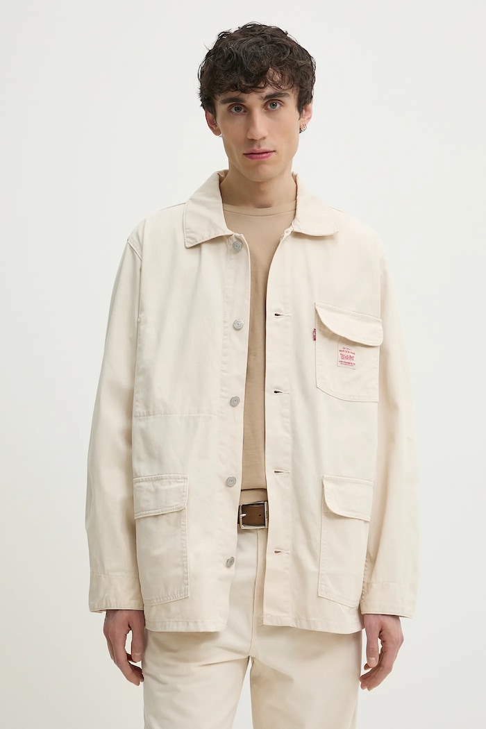 Дънково яке Levi's без качулка бежов A0744