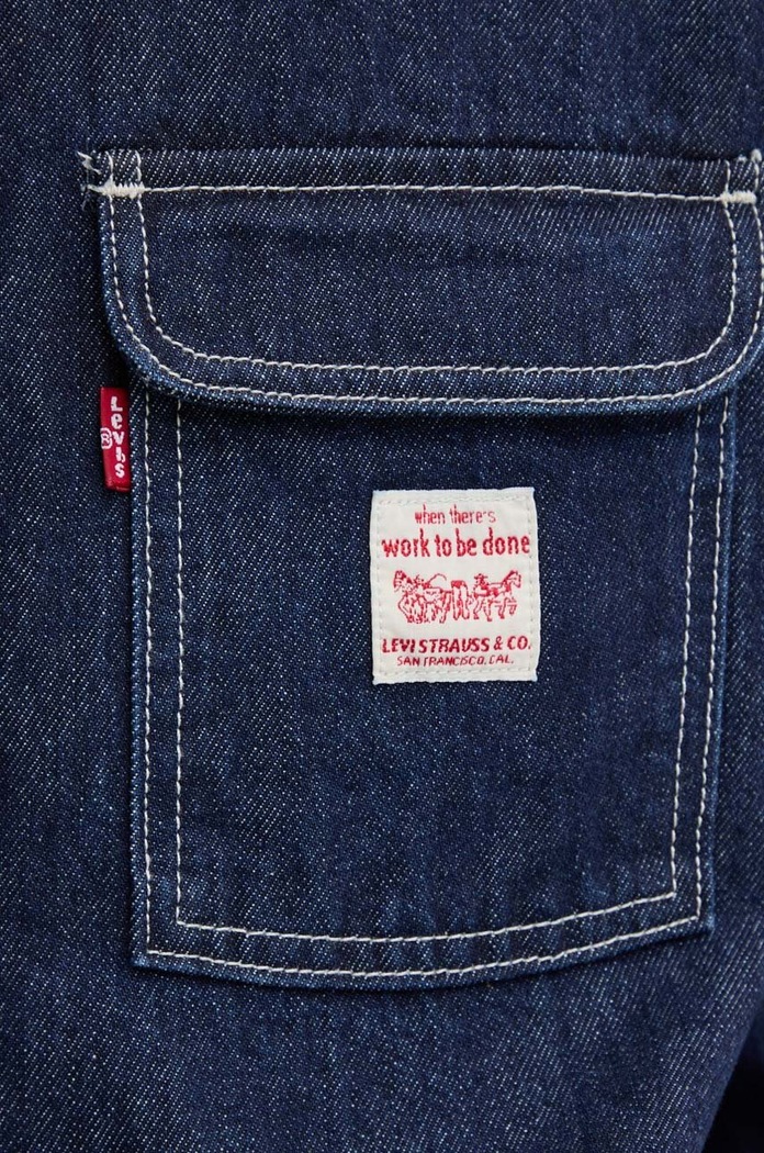 Džínová bunda Levi's A0744 námořnická modř