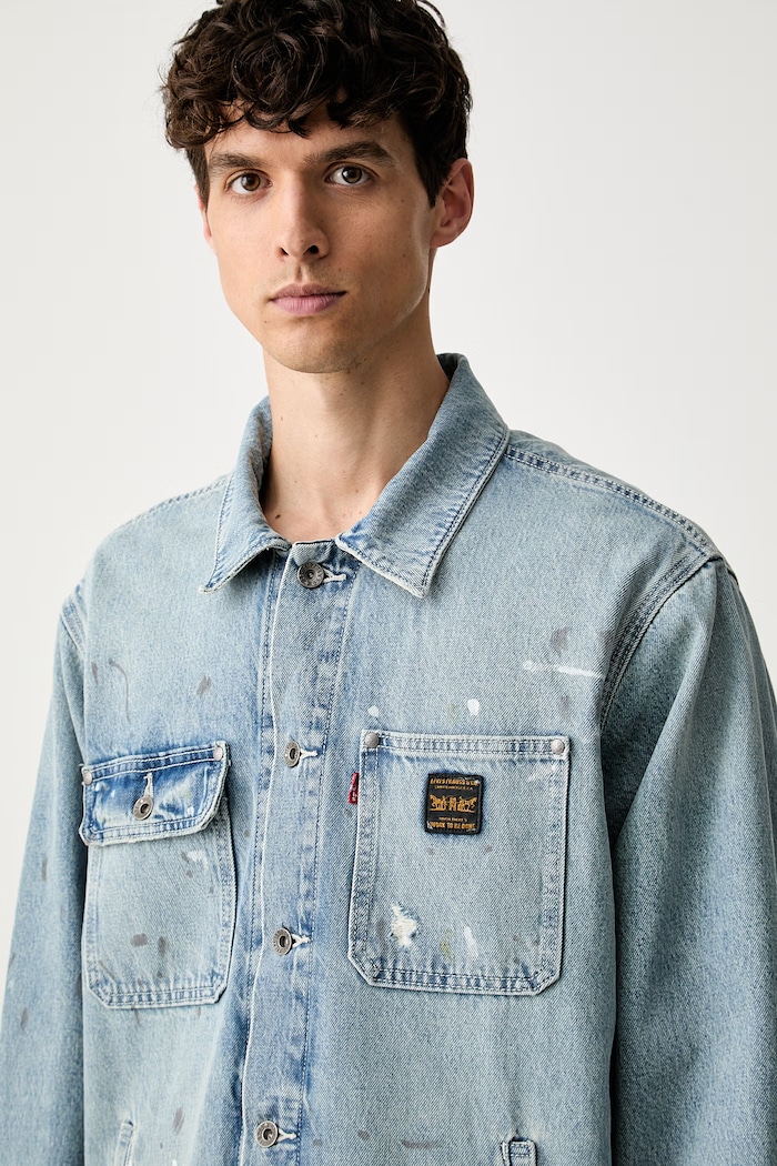 Levi's košeľová bunda pánska menčestrová SUNRISE modrá A4820