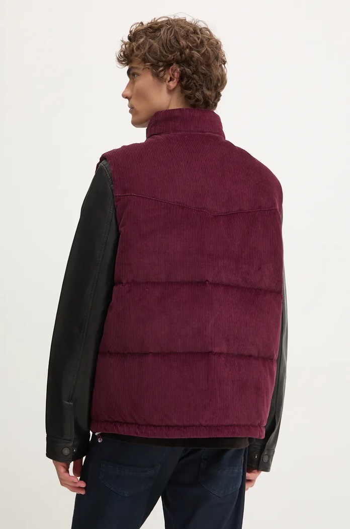 Oblečení Péřová vesta Levi's A8556 burgundské