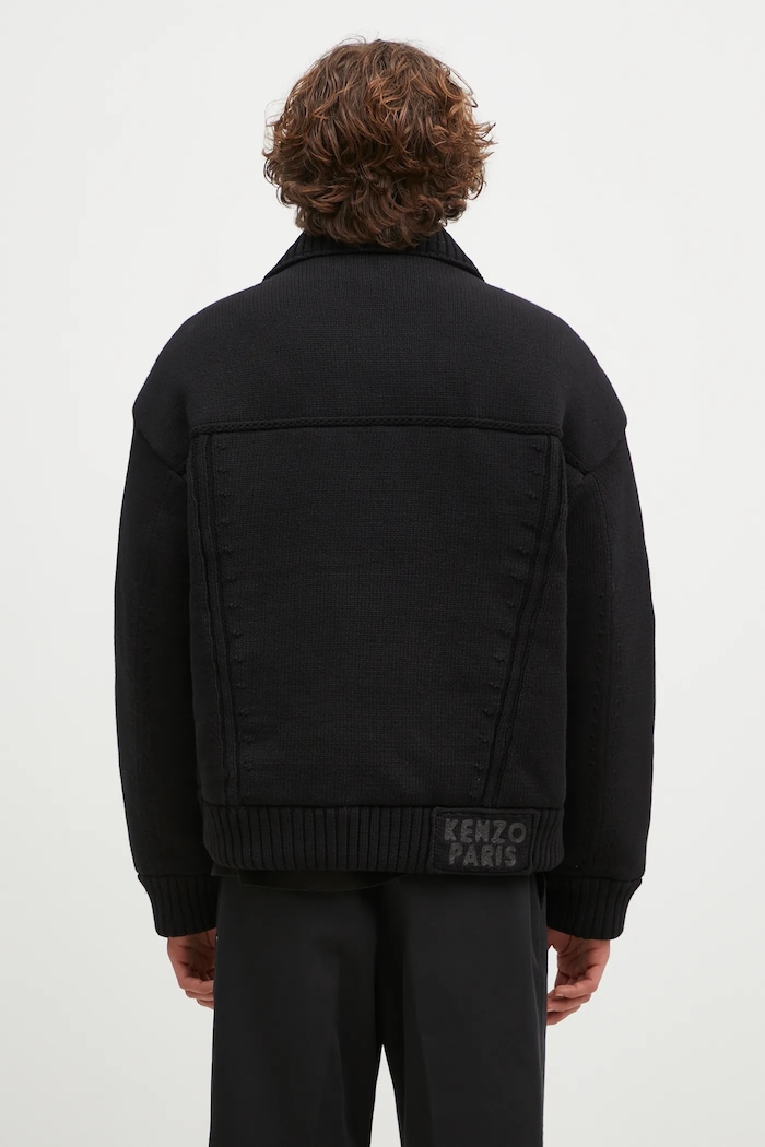 Abbigliamento Kenzo giacca Knitted Down Jacket FE65OU1419NC.99 nero