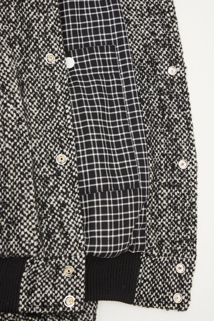 Kenzo giacca bomber in misto lana Wool Varsity Jacket FE65BL1489OX.99