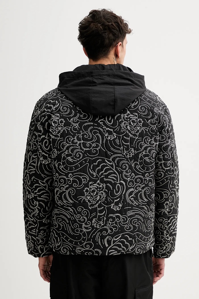 Oblečenie Bunda Kenzo Star Tiger Down Jacket FE65OU1439NN.99 čierna