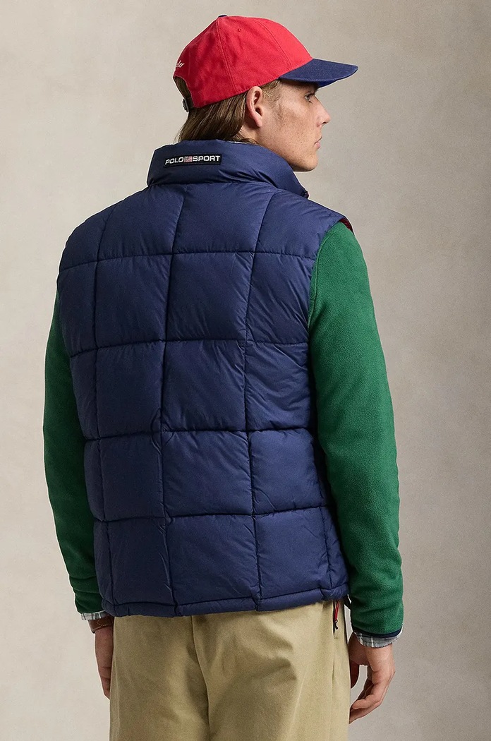 Αμάνικο μπουφάν Polo Ralph Lauren 710962054 σκούρο μπλε AW24