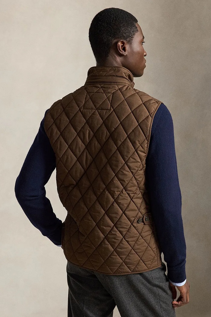 Polo Ralph Lauren Bezrękawnik męski 710940375 brązowy AW25