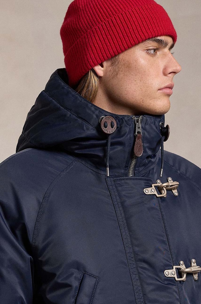 Μπουφάν με επένδυση από πούπουλα Polo Ralph Lauren 710949233 σκούρο μπλε