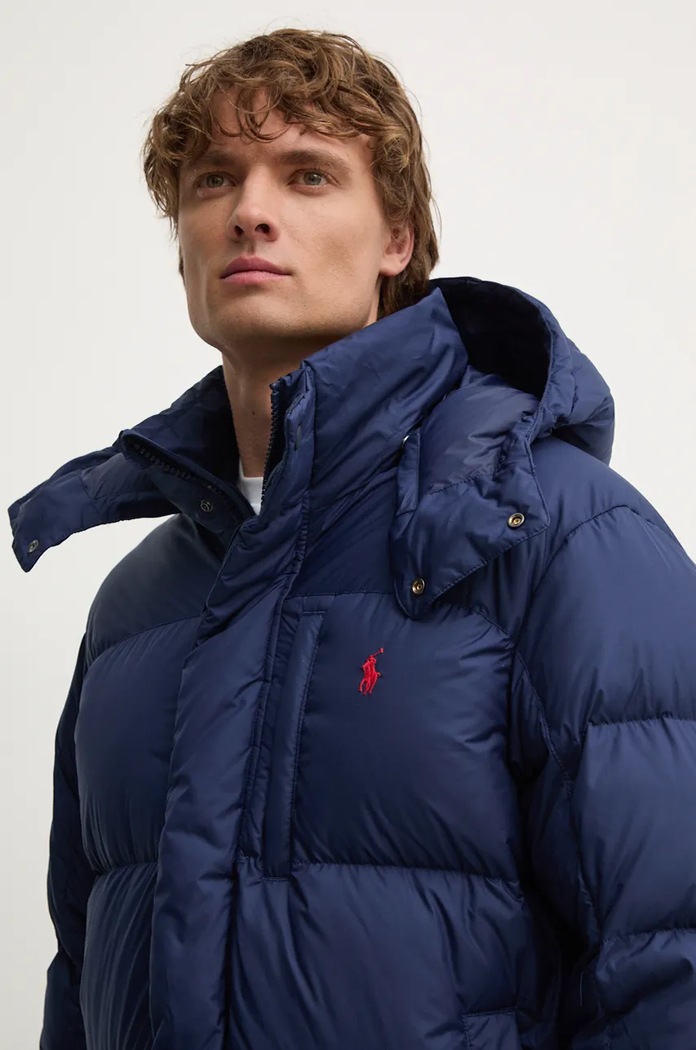 Пухено яке Polo Ralph Lauren 710962406 тъмносин AW24
