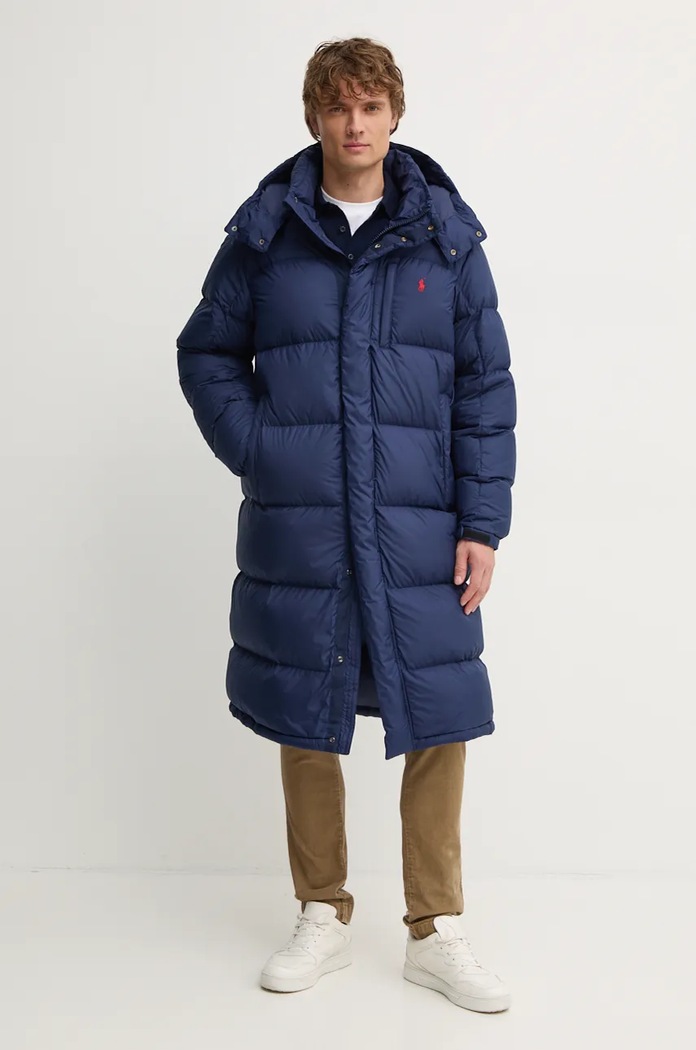 Пухено яке Polo Ralph Lauren тъмносин 710962406