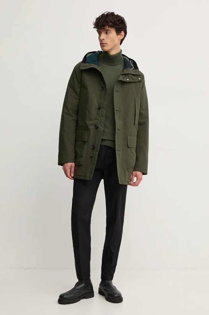 Barbour giacca Winter Beaufort Waterproof Parka MWB1126 verde AW25