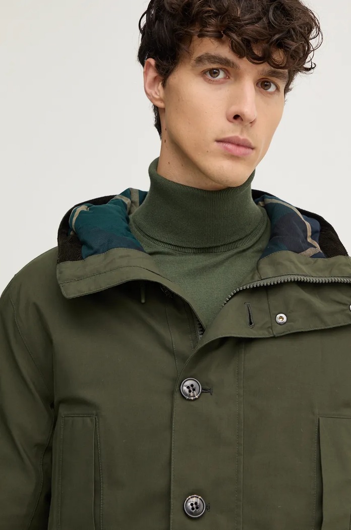 Barbour giacca Winter Beaufort Waterproof Parka verde MWB1126