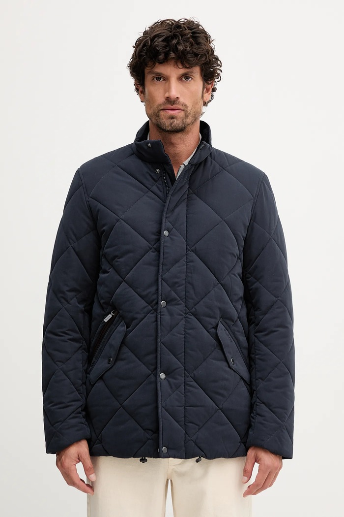 Bunda Barbour Winter Chelsea Quilted Jacket přechodné námořnická modř MQU1686