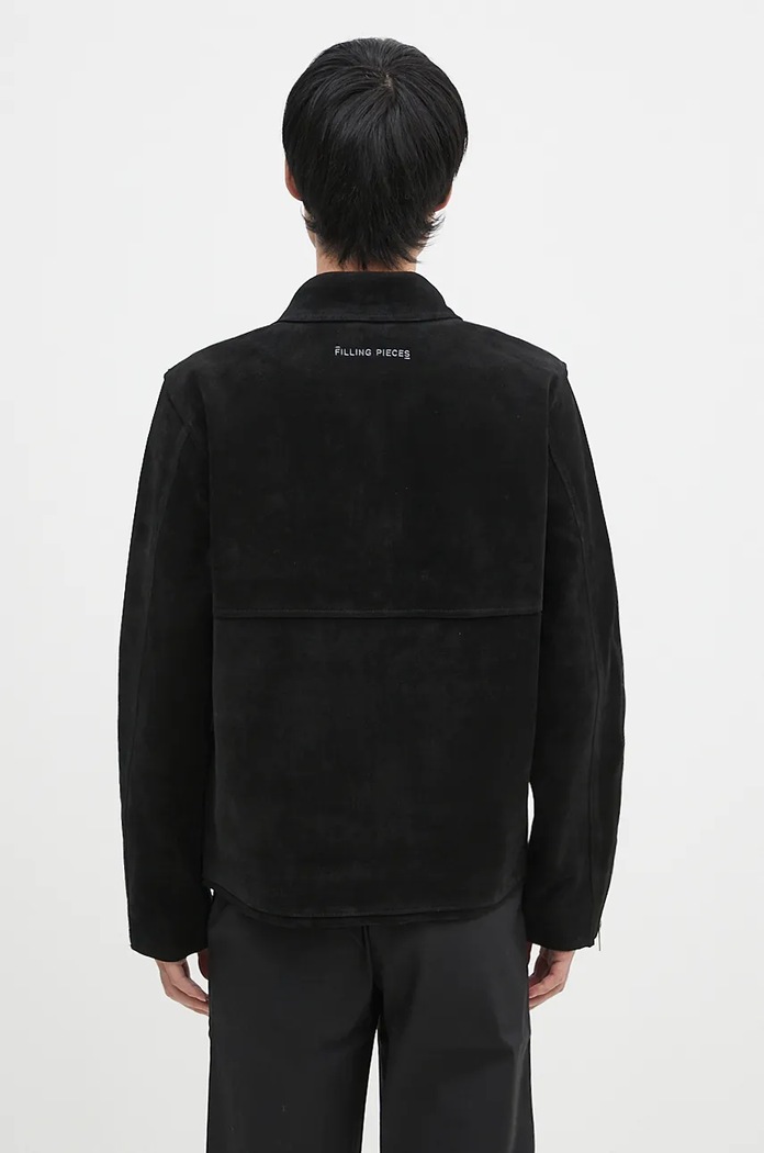 Oblečenie Semišová bunda Filling Pieces Leather Jacket Suede 75922791861 čierna