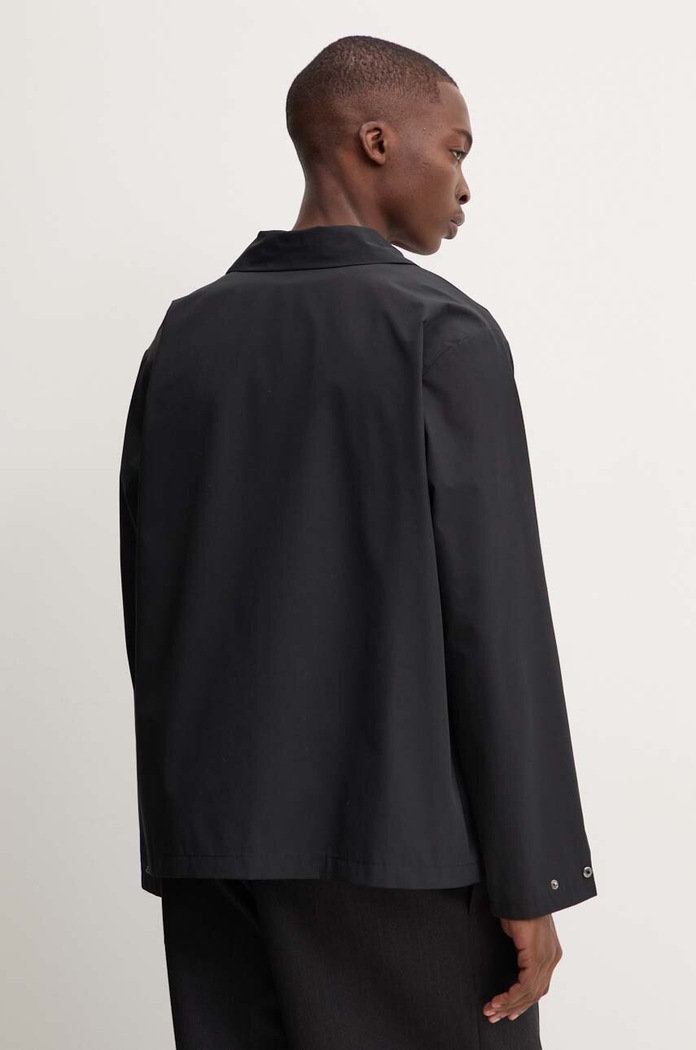 Îmbrăcăminte A.P.C. geacă cu aspect de cămașă blouson regis PSAJB.H02960 negru