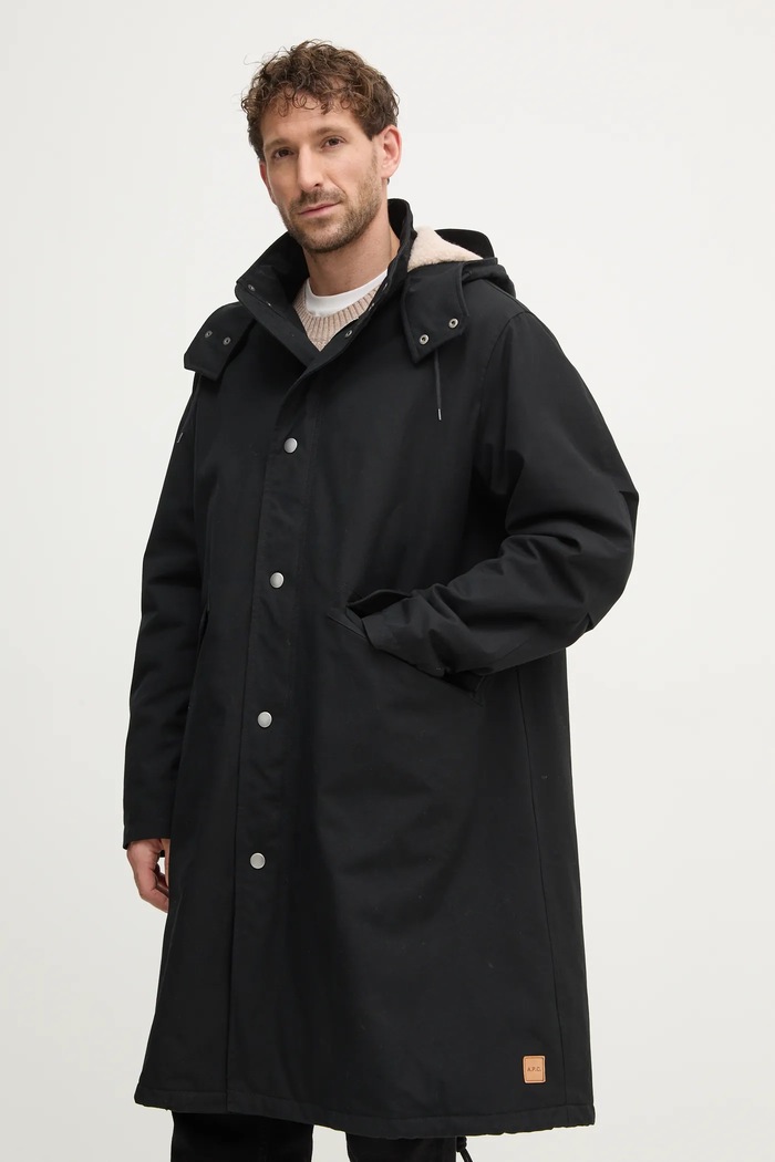 Bunda A.P.C. parka antonin COHCJ.M30202 černá AW24