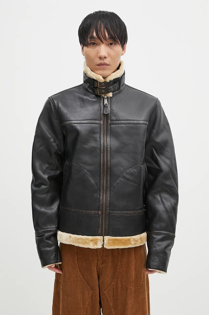 Alpha Industries leather jacket B3 Leather without brown 148114
