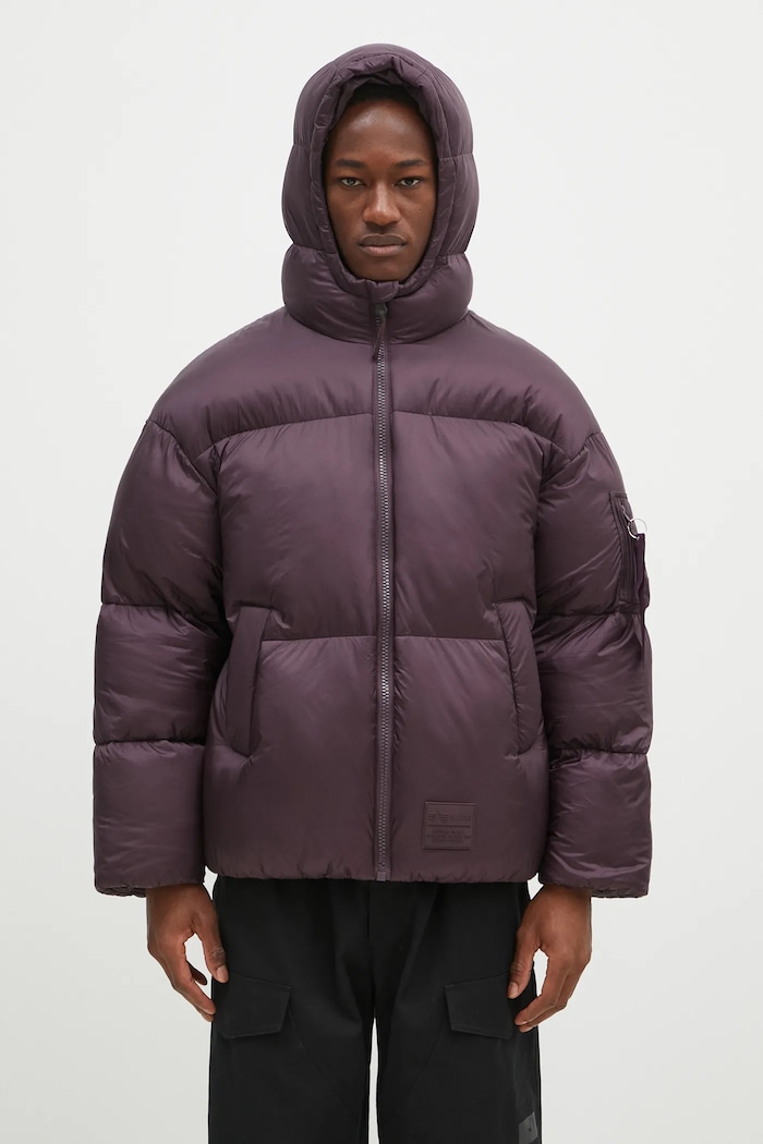 Alpha Industries jacket Cloud Puffer Bomber with violet 148130