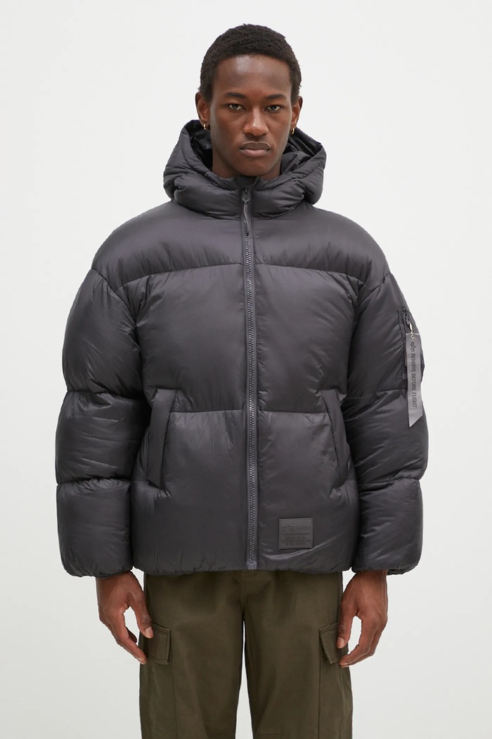 Alpha Industries Geacă Cloud Puffer Bomber gri 148130