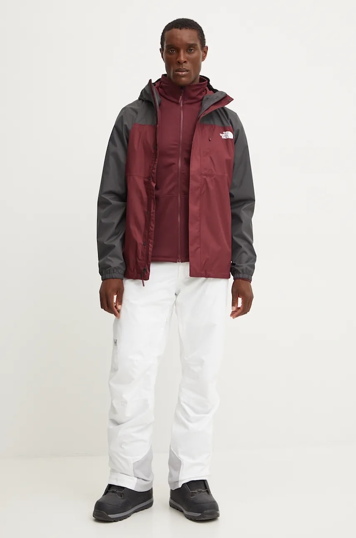 Odzież The North Face kurtka outdoorowa Quest Triclimate NF0A3YFH7OK1 bordowy