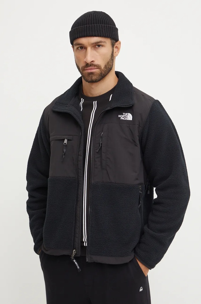Μπλούζα The North Face Retro Denali Jacket χωρίς κουκούλα μαύρο NF0A88XHJK31