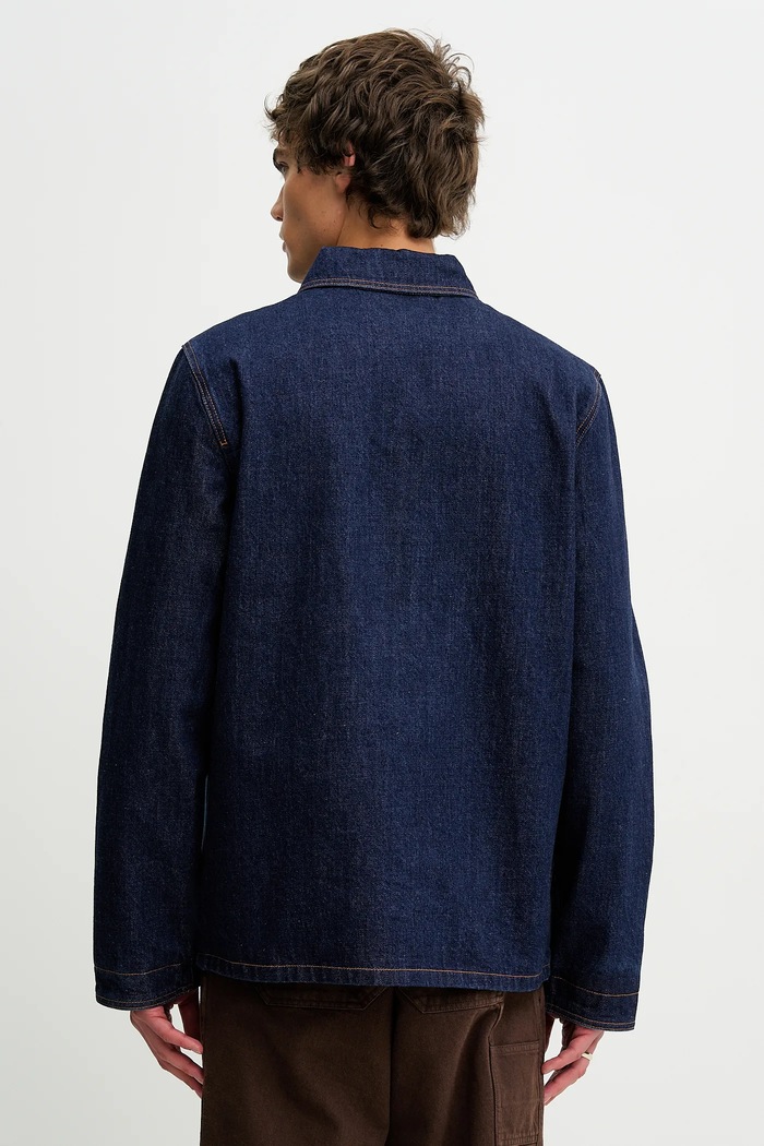 Oblečenie Rifľová bunda A.P.C. Veste Anthonin COHDM.M02967.IAL tmavomodrá