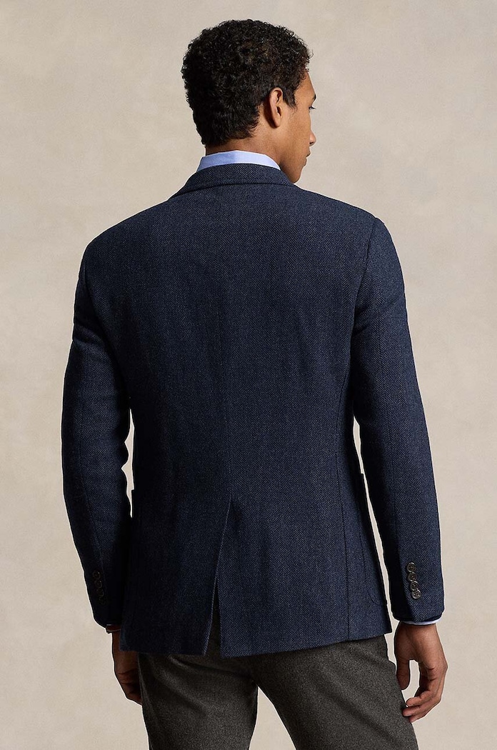 Polo Ralph Lauren blazer Broken Herringbone 715952597 navy AW24