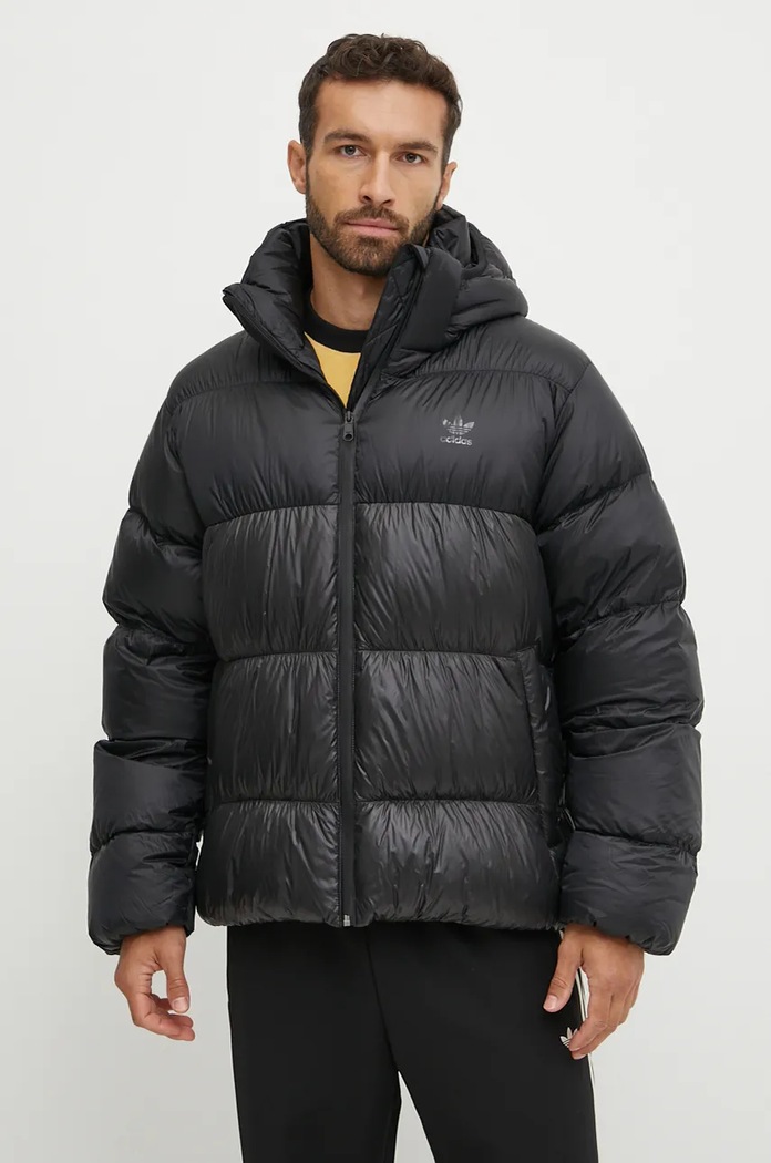 Páperová bunda adidas Originals Down Regen Adic zateplené čierna IW3454