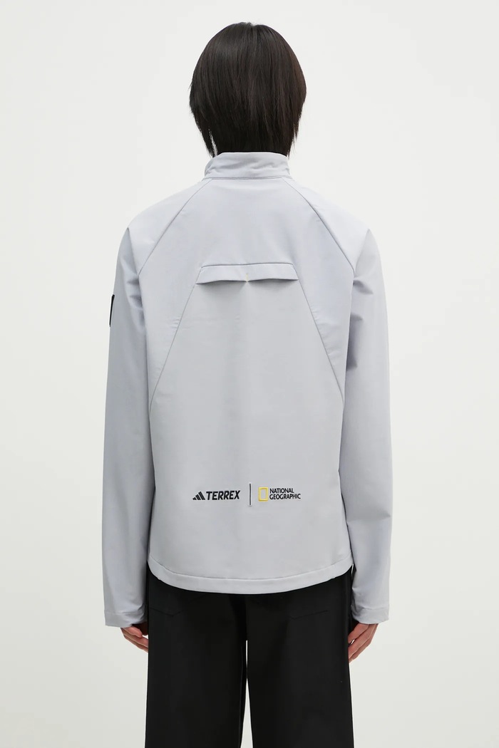 Ρούχα Μπουφάν adidas National Geographic Softshell Jacket IX7919 μπλε